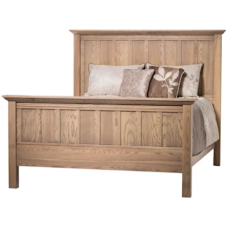 Queen Bed with Panel Headboard and Footboard